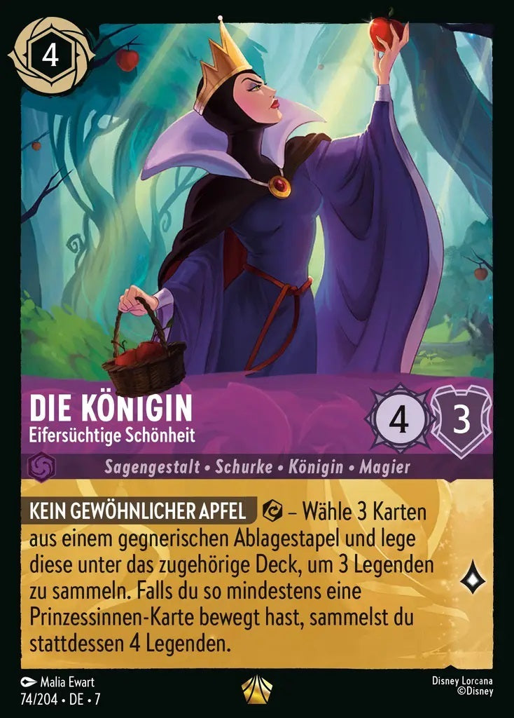 Lorcana Archazias Insel 7-074 L Die Königin Amethyst