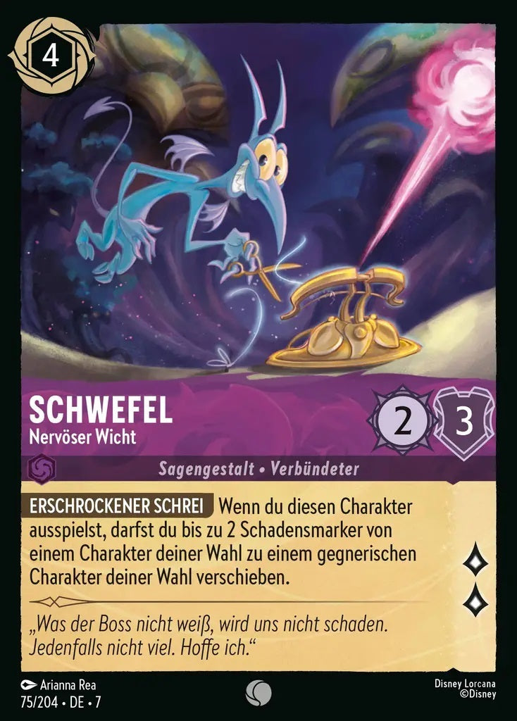 Lorcana Archazias Insel 7-075 C Schwefel Amethyst