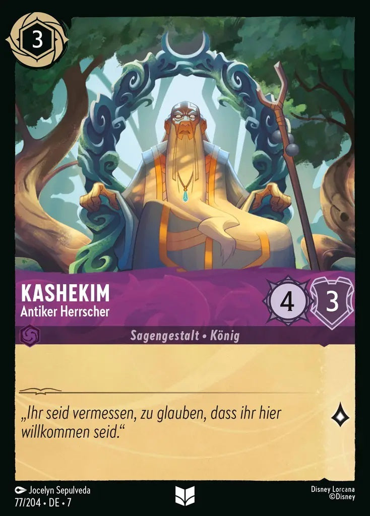 Lorcana Archazias Insel 7-077 UC Kashekim Amethyst