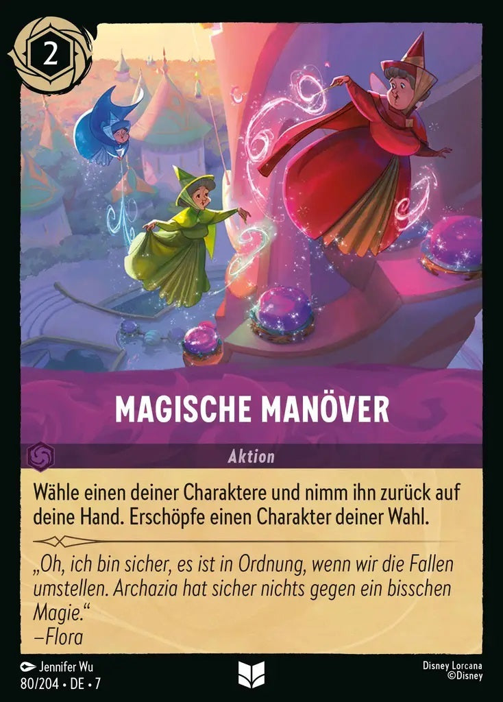 Lorcana Archazias Insel 7-080 UC Magische Manöver Amethyst