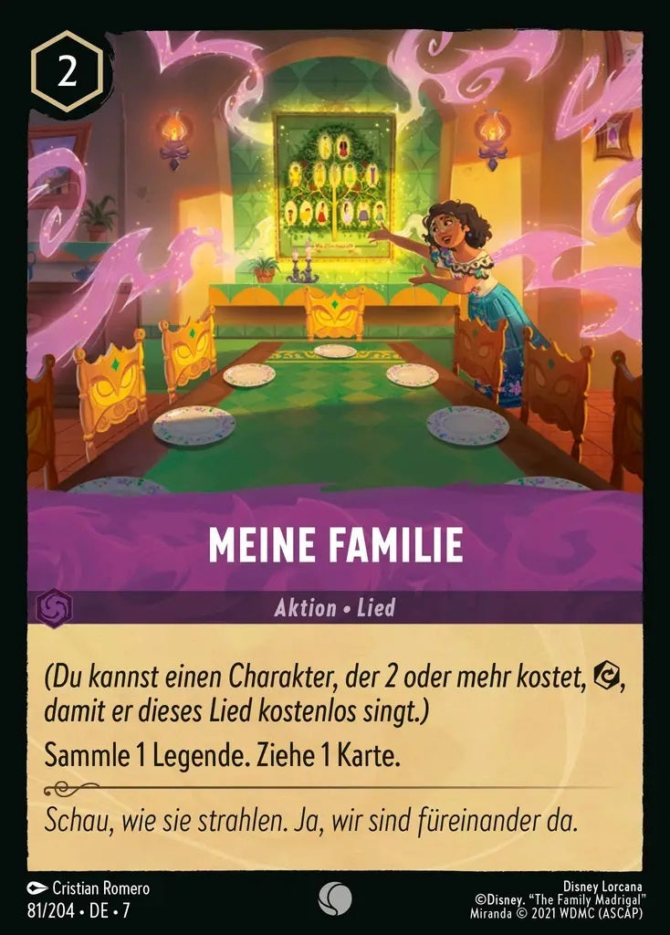 Lorcana Archazias Insel 7-081 C Meine Familie Amethyst