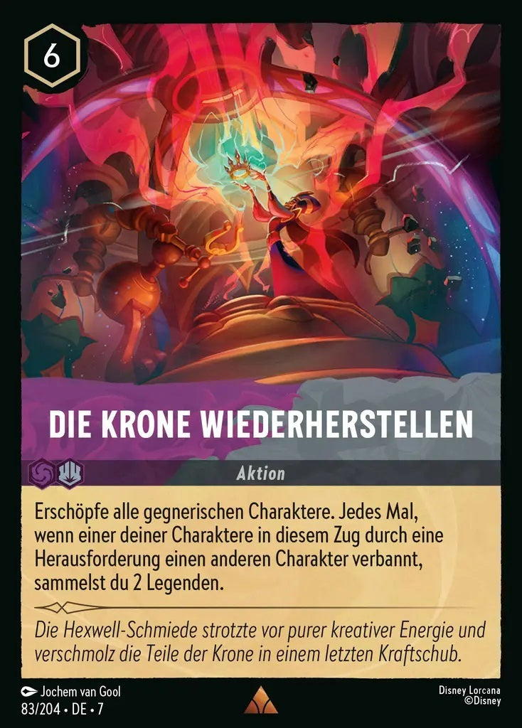 Lorcana Archazias Insel 7-083 R Die Krone wiederherstellen Amethyst