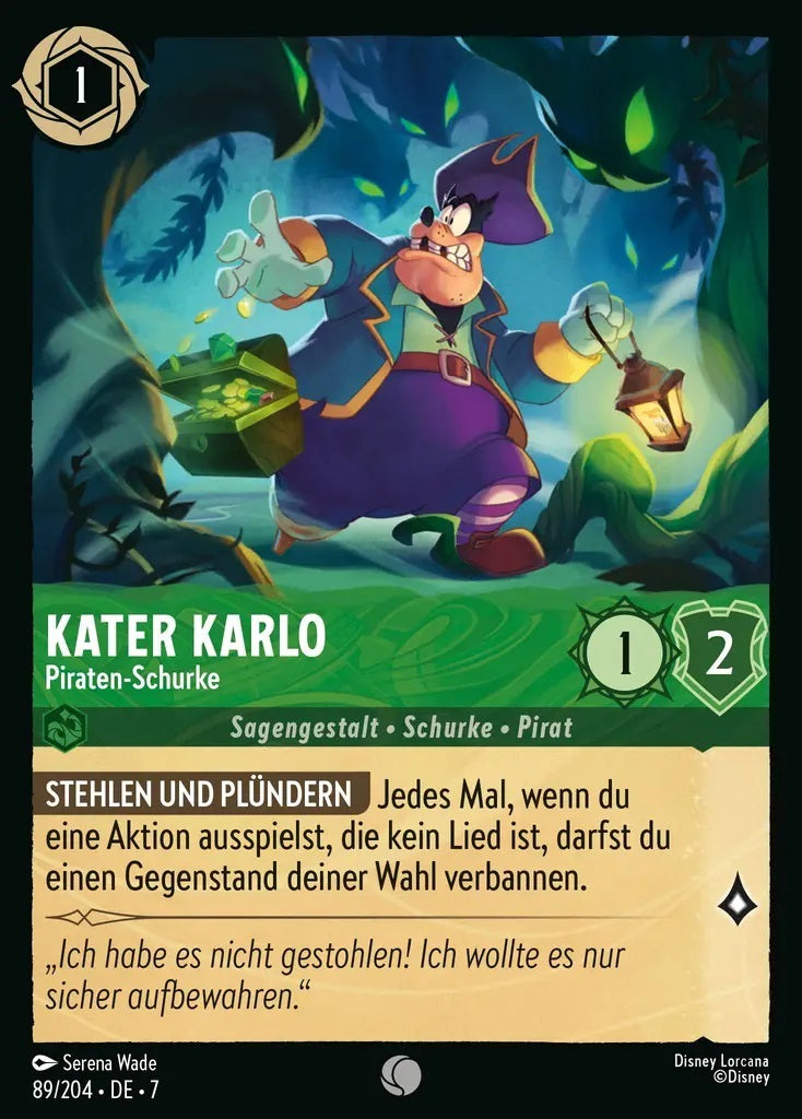 Lorcana Archazias Insel 7-089 C Kater Karlo Smaragd