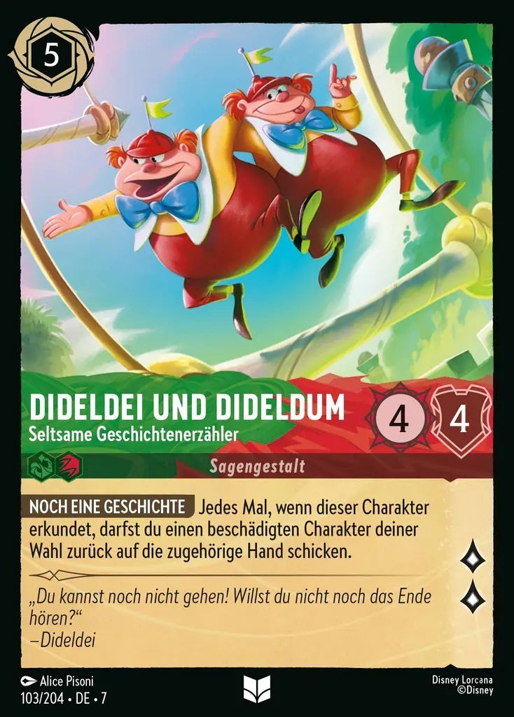Lorcana Archazias Insel 7-103 UC Dideldei und Dideldum Smaragd