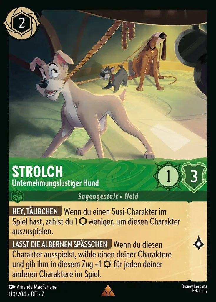 Lorcana Archazias Insel 7-110 R Strolch Smaragd