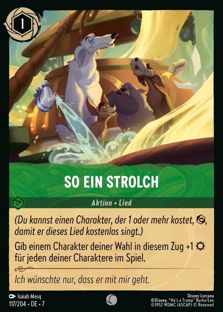 Lorcana Archazias Insel 7-117 C So ein Strolch Smaragd