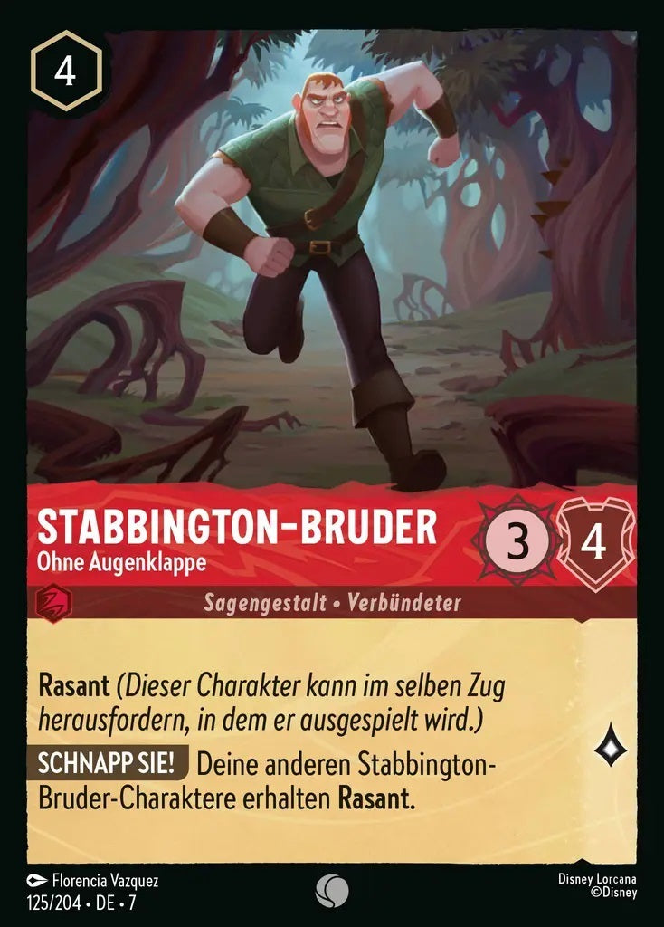 Lorcana Archazias Insel 7-125 C Stabbington-Bruder Rubin