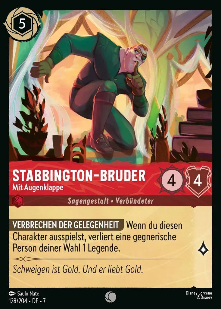 Lorcana Archazias Insel 7-128 C Stabbington-Bruder Rubin