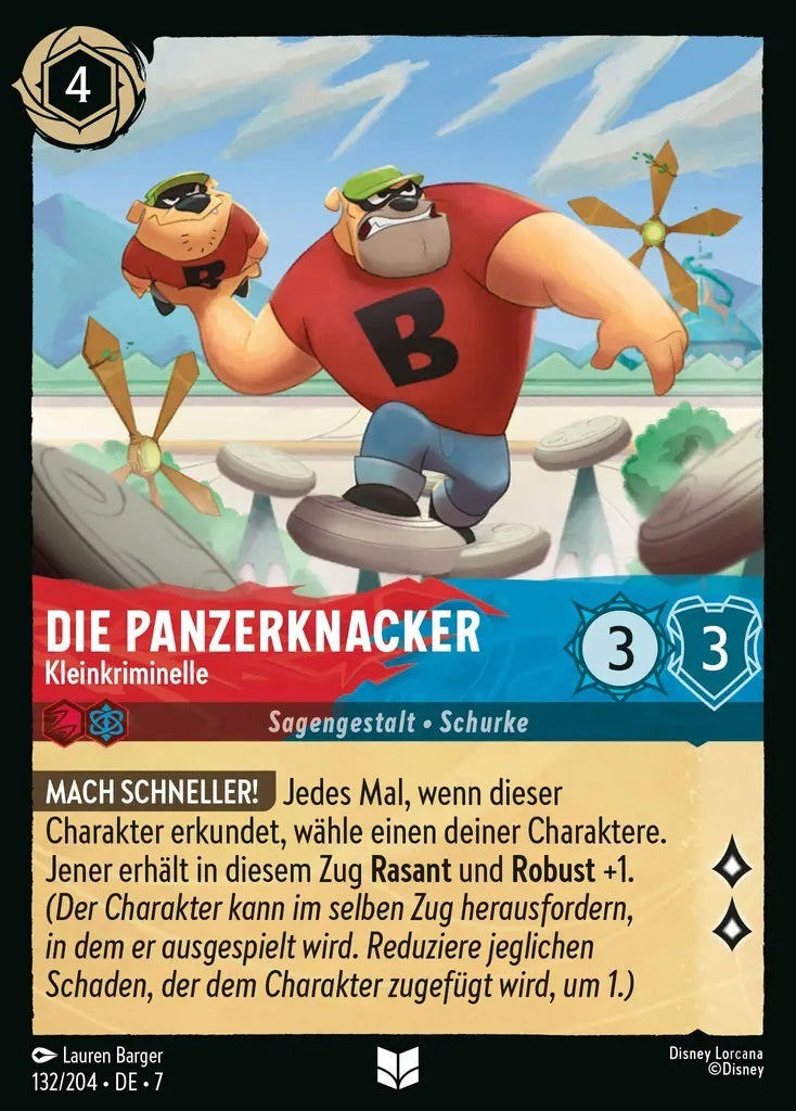 Lorcana Archazias Insel 7-132 UC Die Panzerknacker Rubin