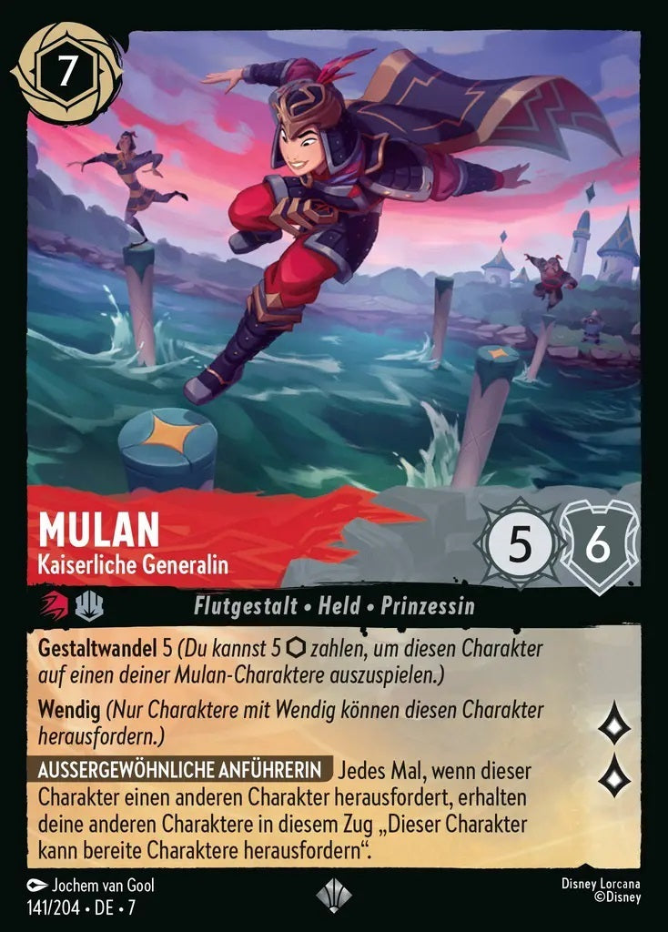 Lorcana Archazias Insel 7-141 SR Mulan Rubin