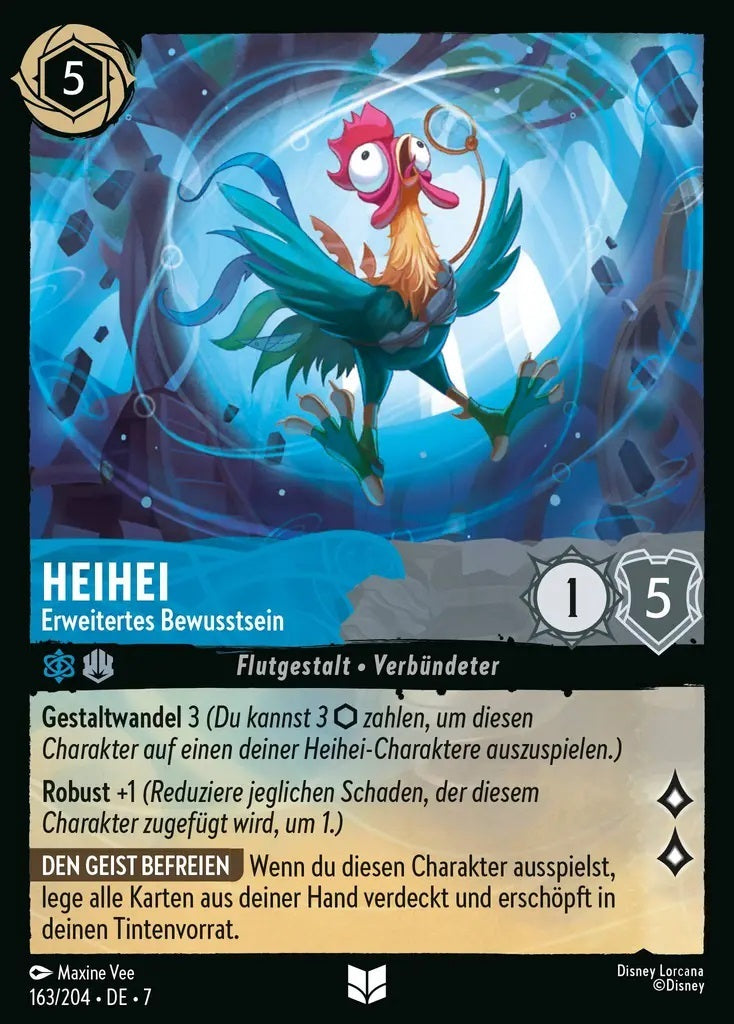 Lorcana Archazias Insel 7-163 UC Heihei Saphir