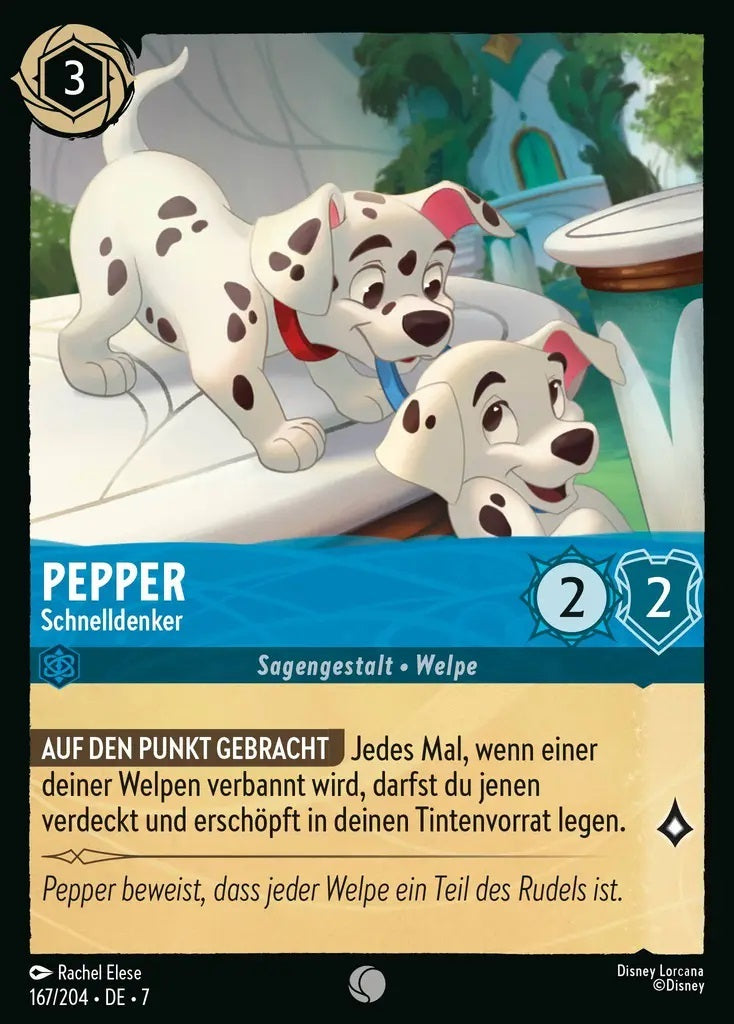 Lorcana Archazias Insel 7-167 C Pepper Saphir