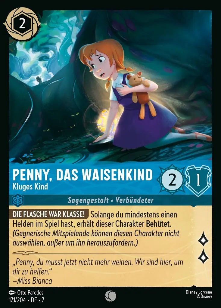 Lorcana Archazias Insel 7-171 C Penny, das Waisenkind Saphir