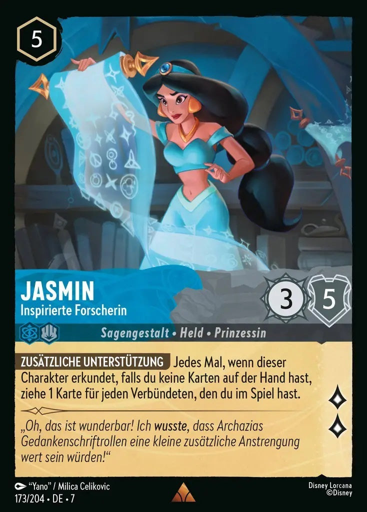 Lorcana Archazias Insel 7-173 R Jasmin Saphir
