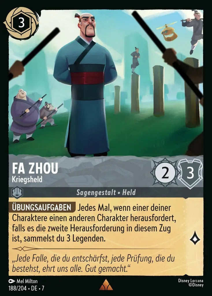 Lorcana Archazias Insel 7-188 R Fa Zhou Stahl