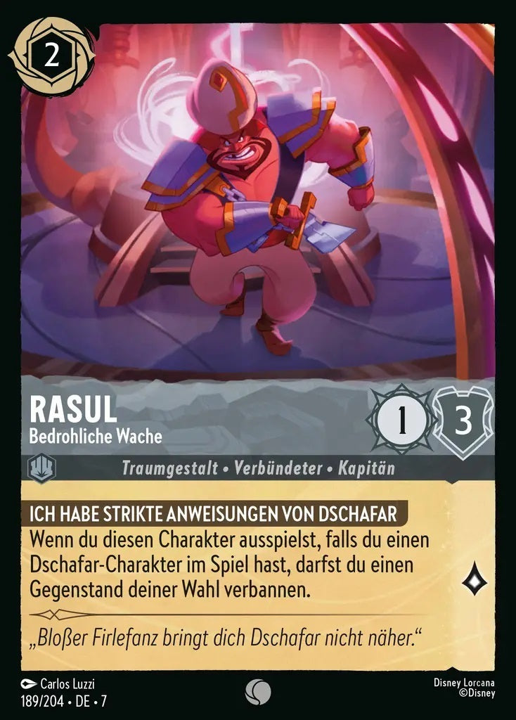 Lorcana Archazias Insel 7-189 C Rasul Stahl