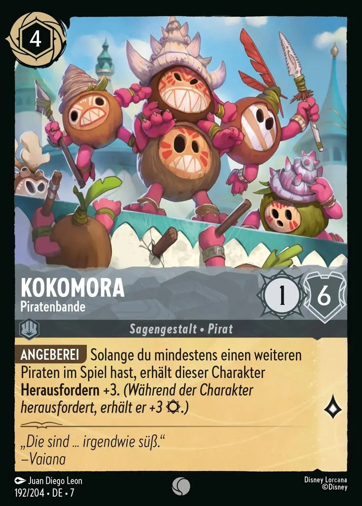 Lorcana Archazias Insel 7-192 C Kokomora Stahl