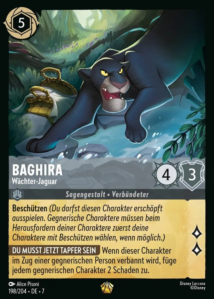 Lorcana Archazias Insel 7-198 L Baghira Stahl