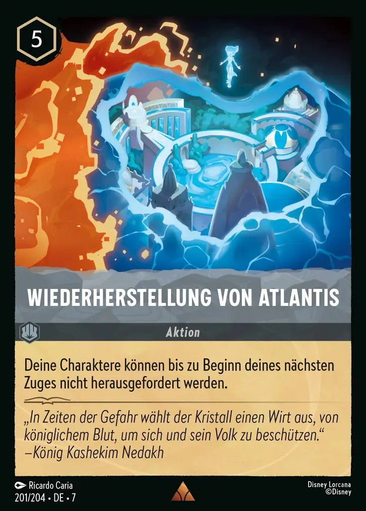 Lorcana Archazias Insel 7-201 R Wiederherstellung von Atlantis Stahl