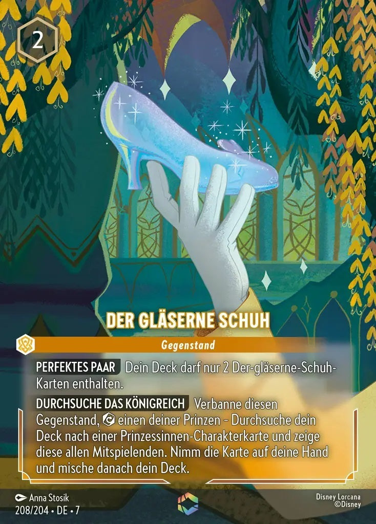 Lorcana Archazias Insel 7-208 Verzaubert Der Gläserne Schuh Bernstein