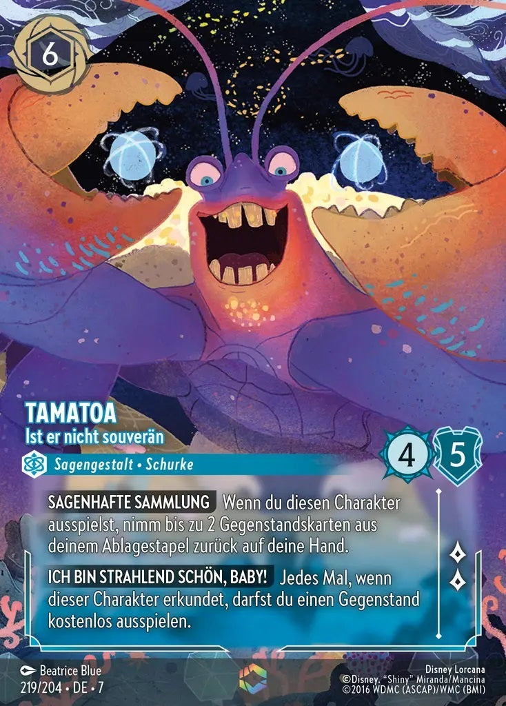 Lorcana Archazias Insel 7-219 Verzaubert Tamatoa Saphir