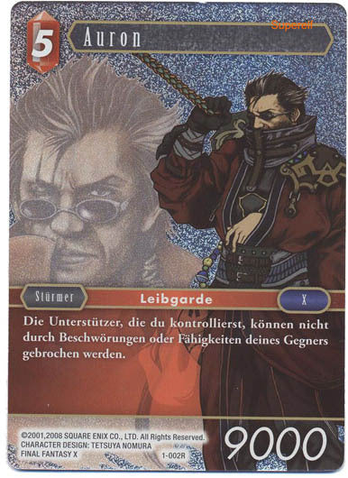 Final Fantasy Opus 1-002 R Auron Feuer