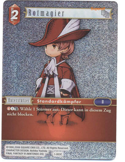 Final Fantasy Opus 1-003 C Rotmagier Feuer