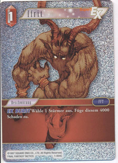 Final Fantasy Opus 1-004 C Ifrit Feuer
