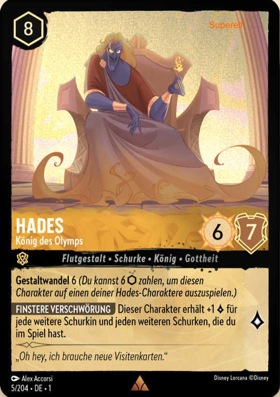 Lorcana Kapitel 1-005 R Hades Bernstein
