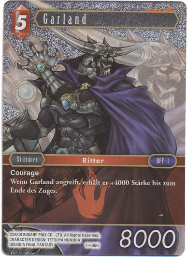 Final Fantasy Opus 1-006 H Garland Feuer