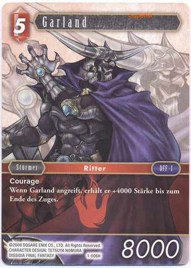 Final Fantasy Opus 1-006 H Garland Feuer