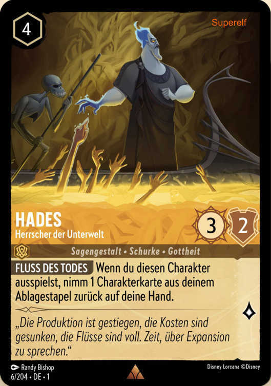 Lorcana Kapitel 1-006 R Hades Bernstein