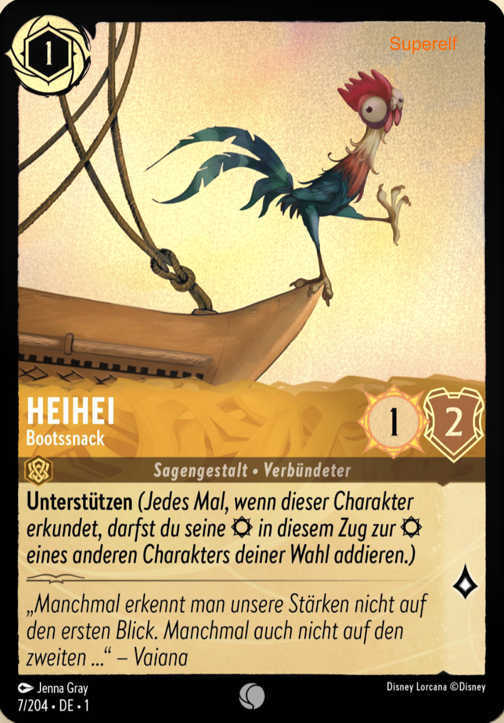 Lorcana Kapitel 1-007 C Heihei Bernstein