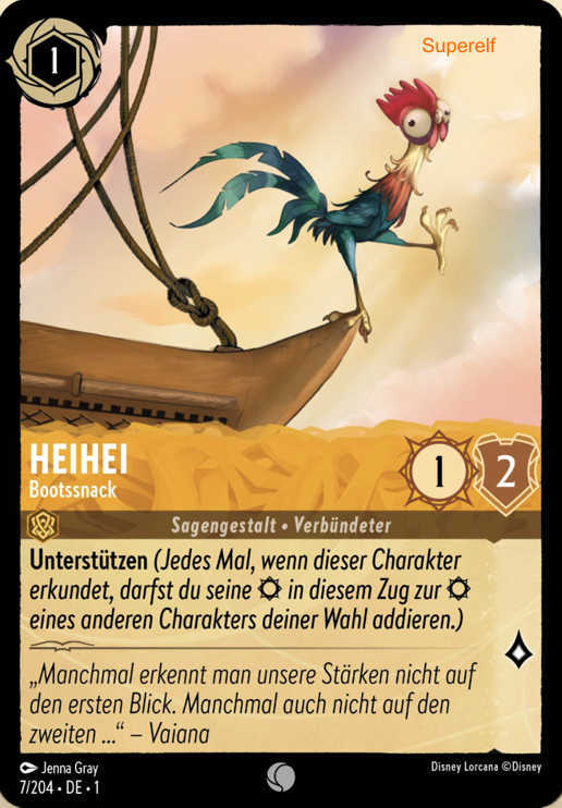 Lorcana Kapitel 1-007 C Heihei Bernstein
