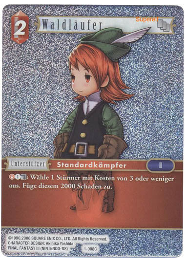 Final Fantasy Opus 1-008 C Waldläufer Feuer