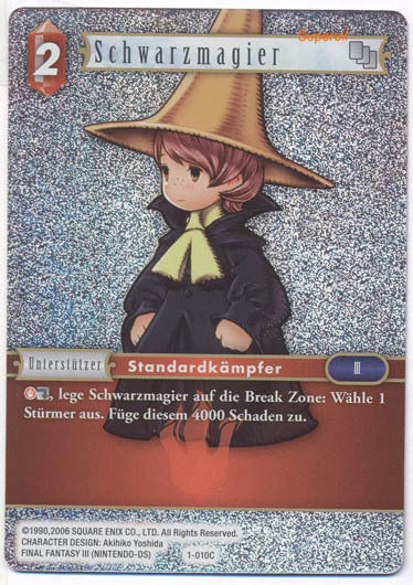 Final Fantasy Opus 1-010 C Schwarzmagier Feuer