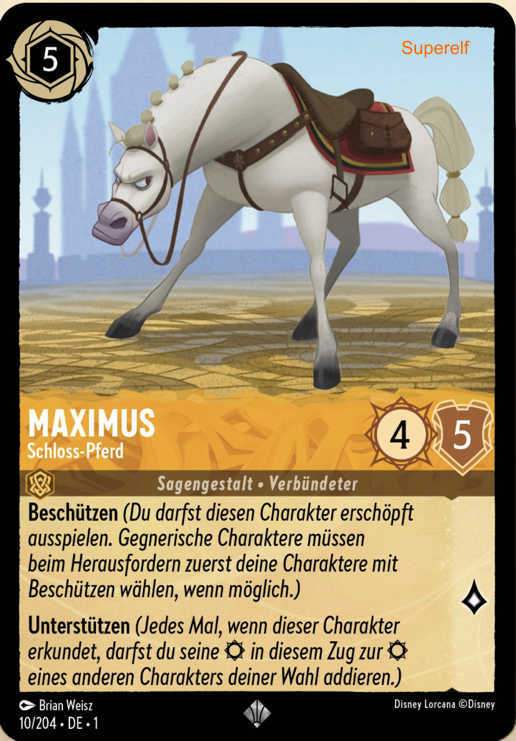 Lorcana Kapitel 1-010 SR Maximus Bernstein