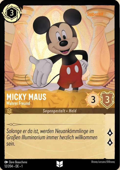 Lorcana Kapitel 1-012 UC Micky Maus Bernstein