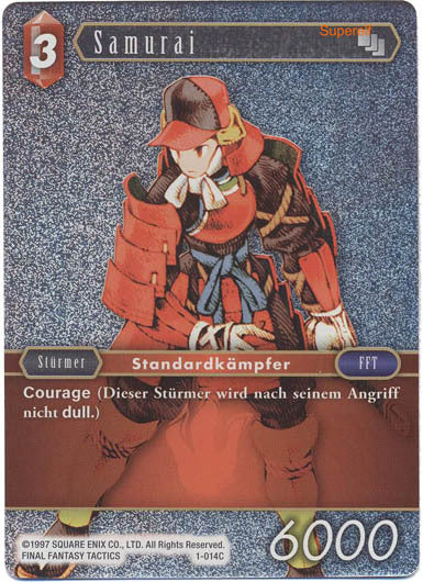 Final Fantasy Opus 1-014 C Samurai Feuer