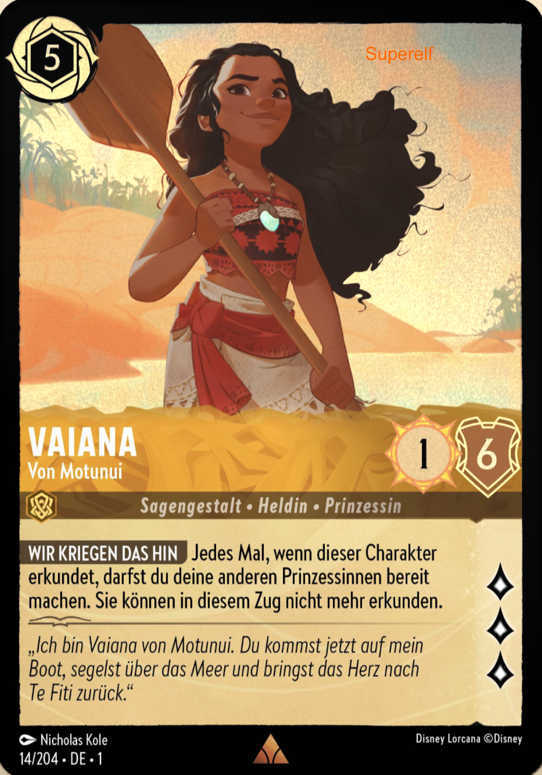 Lorcana Kapitel 1-014 R Vaiana Bernstein