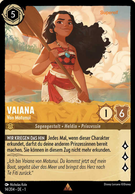 Lorcana Kapitel 1-014 R Vaiana Bernstein