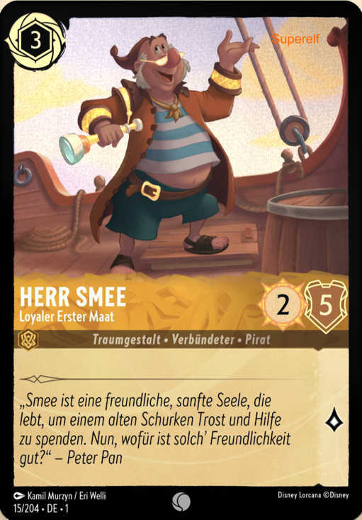 Lorcana Kapitel 1-015 C Herr Smee Bernstein