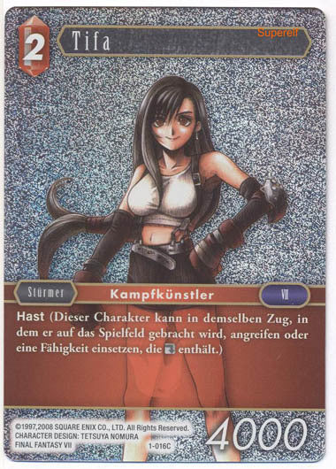 Final Fantasy Opus 1-016 C Tifa Feuer