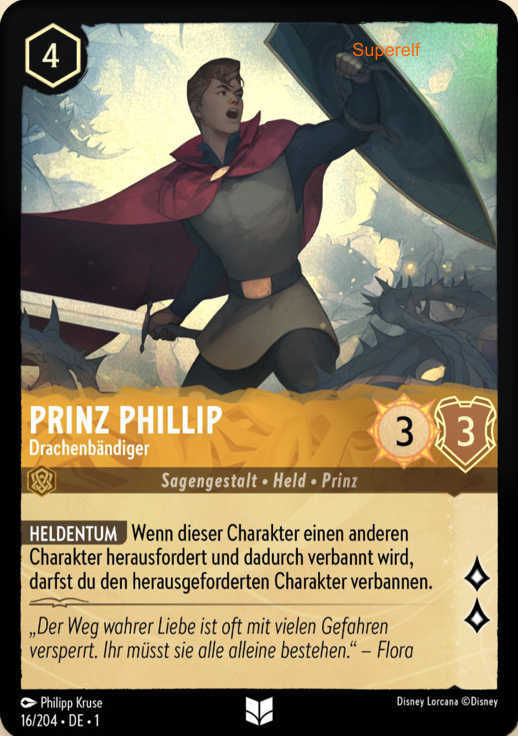 Lorcana Kapitel 1-016 UC Prinz Phillip Bernstein
