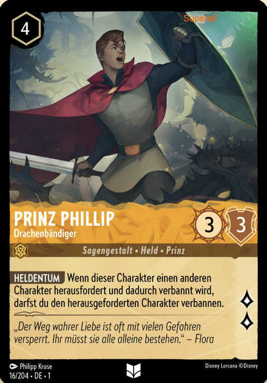 Lorcana Kapitel 1-016 UC Prinz Phillip Bernstein