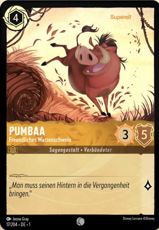 Lorcana Kapitel 1-017 C Pumbaa Bernstein