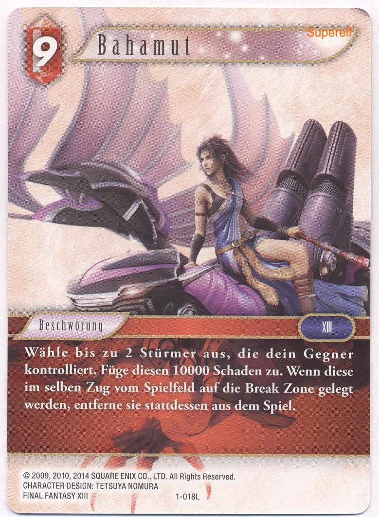 Final Fantasy Opus 1-018 L Bahamut Feuer