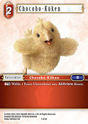 Final Fantasy Opus 1-019 C Chocobo Küken Feuer