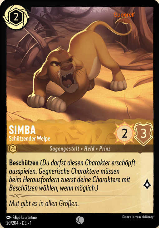 Lorcana Kapitel 1-020 C Simba Bernstein
