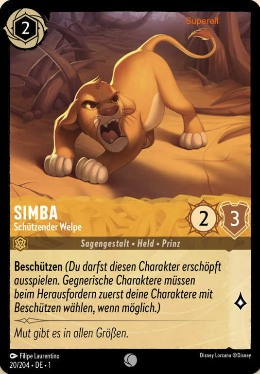 Lorcana Kapitel 1-020 C Simba Bernstein